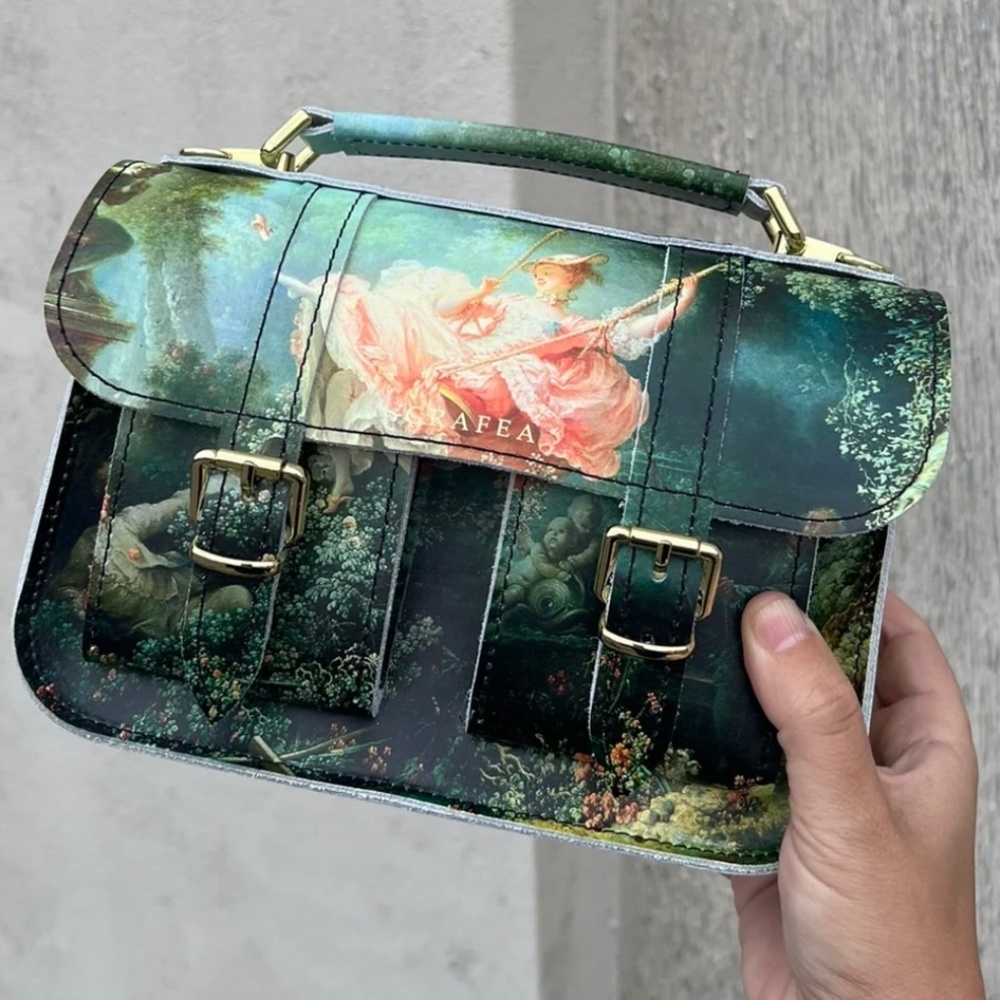 New GRAFEA handmade RARE Satchel The Swing Handbag SOLD OUT $178.00